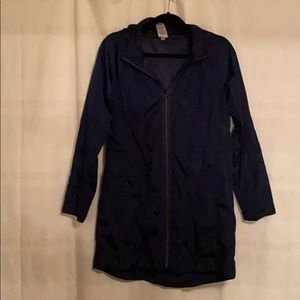 Navy raincoat